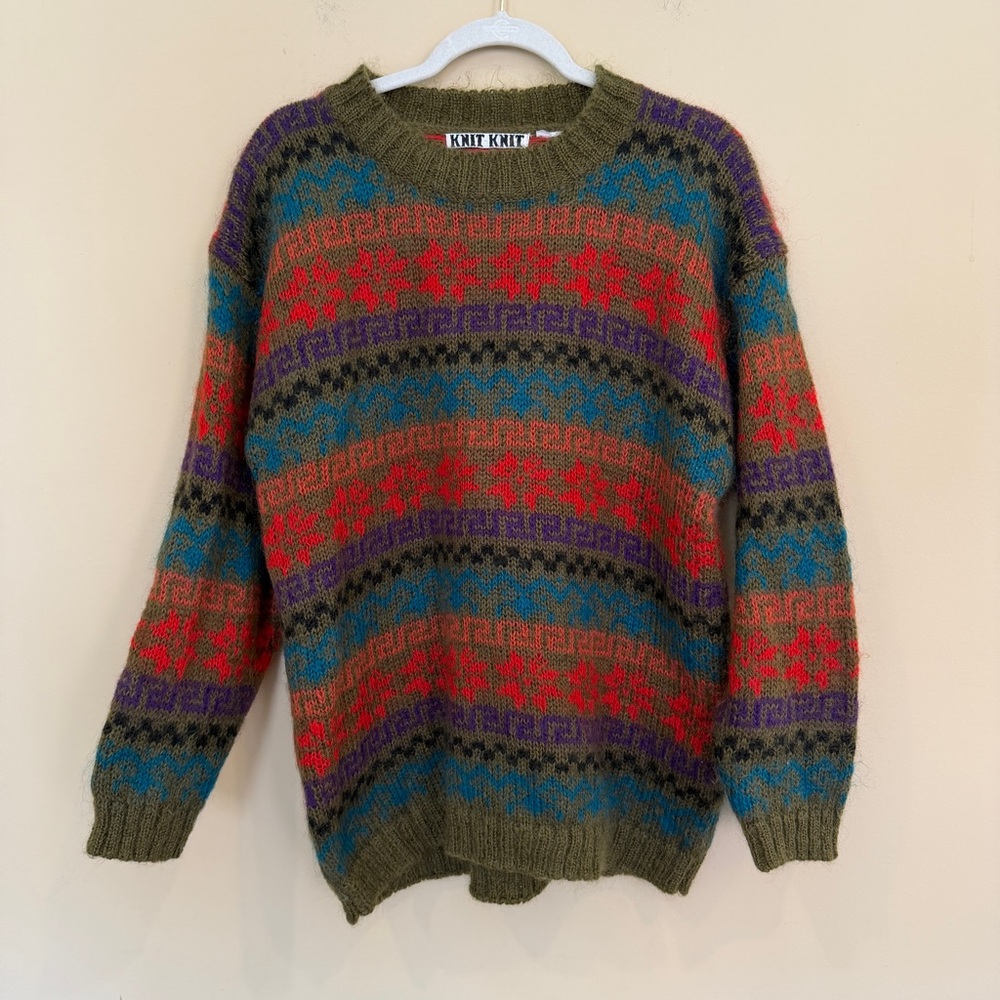 Vintage Knit Knit Ski Sweater